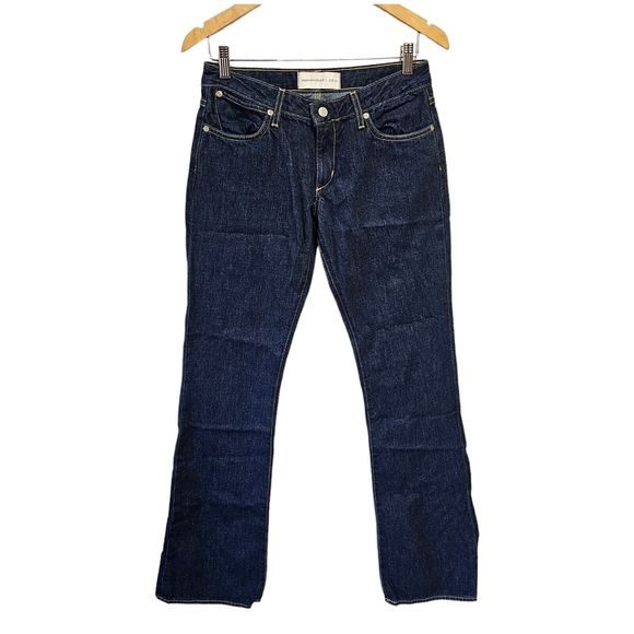 Paper Denim & Cloth Super Low 5 Flare Jeans Dark Wash Size 28 100% Cotton - Picture 2 of 4